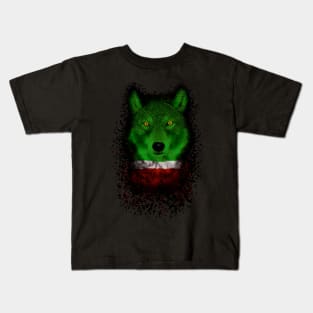 CHECHEN WOLF Kids T-Shirt